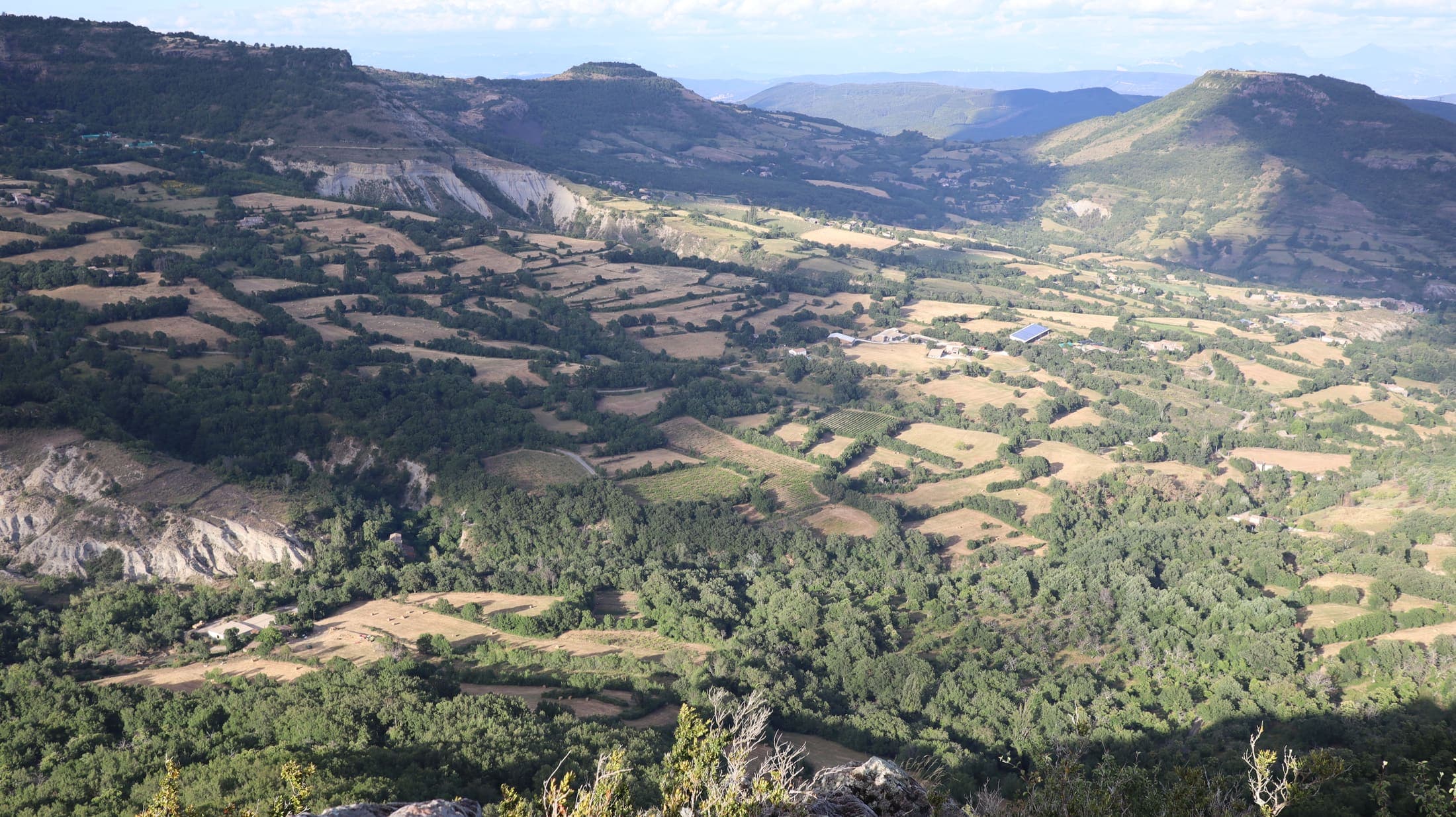Vue sur la vallée de l'Ardèche